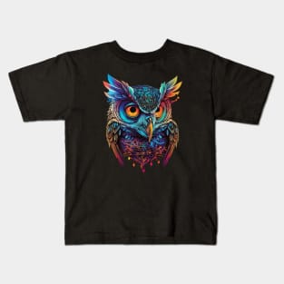 Synthwave Owl Kids T-Shirt